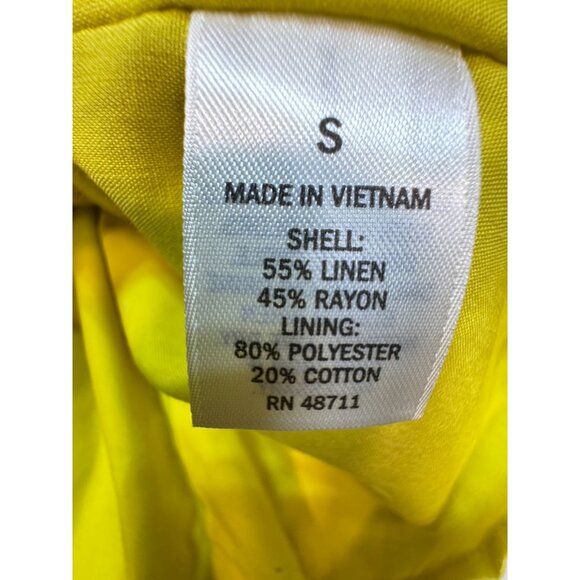 Ophelia Roe Womens Shift Tank Dress Size S Yellow Sleeveless Casual Summer Chic - Picture 3 of 11